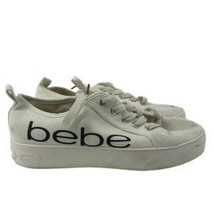 bebe Black & White Sneakers | Canvas Material